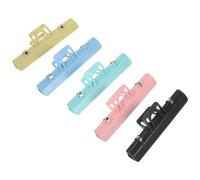 CLISPEED 5pcs Music Score Clips for Music Books and Documents, Portable Abs and Metal Page Holders, Easy to Carry, Suitable for Home Practice and Going to Play, Assorted