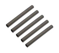 CLISPEED 5PCS Nail Art Pen Caps Opaque Sealed Manicure Brush Protection Covers Inner Metal Gray for Nail Salon Supply and Lightweight