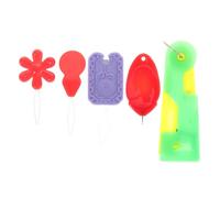 CLISPEED 5pcs Needle Threader Plastic Sewing Accessories Quick Threading Tools for Home Sewing DIY with Thumb Square Flower Gourd Multifunctional Threaders Random Colors Random Color