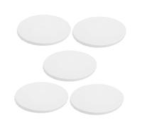 CLISPEED 5pcs Oval Canvas Boards for Painting Sturdy Wood Frames Blank Oil Painting Panels for Artists Beginners Art Classes Home Decor