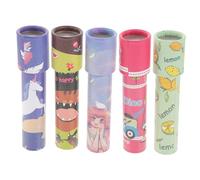 CLISPEED 5pcs Portable Kaleidoscope for Educational Playthings with Creative Patterns Improves Imagination Thinking Skills Random Styles for Parties