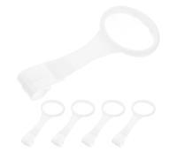 CLISPEED 5pcs Pull up Rings for Playpen and Cot, White Pp Material with Easy Installation, Encourages Standing and Walking Practice at Home Or Travel