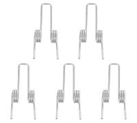 CLISPEED 5pcs Rice Cooker Spring Double Coil Torsion Spring for Cooker Lid Hinge Stainless Steel Silver 2.2x0.8x0.4in and Commercial Kitchen