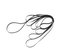 CLISPEED 5pcs Rubber Turntable Drive Belt Set for Record Player and Gramophone, Wear Resistant Flat Belt for Phonograph Maintenance and DIY Turntable Repair, Sound Enhancement Accessory