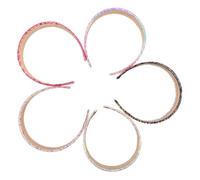 CLISPEED 5pcs Sequin Headbands for Women Wide Fashion Hair Bands with Dazzling Sparkle Soft Comfortable Fit Stylish Accessories for Parties Daily Wear