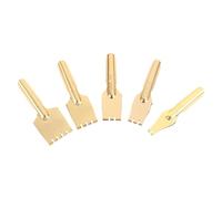 CLISPEED 5pcs Tibetan Fountain Pen Nibs Set Brass Flat Tip Reusable Fountain Accessory for Students Practicing Lettering and Calligraphy