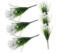 CLISPEED 6 Bunches Bunches Faux Floral Bouquet White Daffodil Centerpiece for Weddings Home Office Decoration Material Realistic Design Versatile for Events and Daily Use