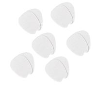 CLISPEED 6 Pairs White Felt Foot Pads Forefoot Cushion Shoe Tongue Patch for High Heels Relieves Foot Ball with Soft Cushioning Effect Comfortable Inserts for Daily Wear