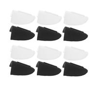 CLISPEED 6 Pairs Women Shoulder Pads Thick Sponge Inserts Slip Lightweight Breathable Enhancers for Suits Jackets Costumes Black White