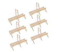 CLISPEED 6 Sets DIY Cable Stayed Bridge Kit Stem Science Project for Elementary Students Engaging Mechanical Engineering Wooden Model Enhances Creativity Family Bonding
