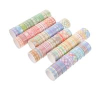 CLISPEED 60 Rolls Japanese Washi Tape Set Colored Decorative Adhesive Tape for DIY Scrapbooking Journaling Gift Wrapping with Fading Resistant Patterns for Home Office Decor