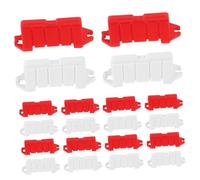 CLISPEED 60pcs Mini Traffic Fences Plastic Roadblocks for Rc Drift Track Decorations Interactive Racing Barrier Accessories