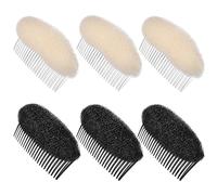 CLISPEED 6pcs Acrylic Sponge Hair Styling Accessories for Women and Easy to Insert Self-grasping Hair Combs for Salon and Party