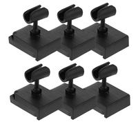 CLISPEED 6Pcs Adjustable Microphone Stand Base Durable Desktop Mic Mount Clamp for Tabletop Use Sturdy Holder for School Events