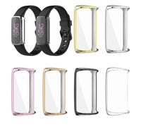 CLISPEED 6pcs Anti-scratch Tpu Watch Case Compatible with Luxe with Screen Protection Soft Flexible Design Colors Gold Silver Pink Rose Gold Black