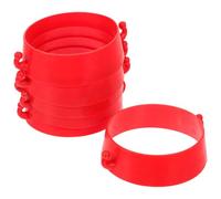 CLISPEED 6pcs Cones Chain, Safety Road Cones Traffic Cone Collar, Cone Chain Connnector Red for Parking Barrier, Warehouses, Public Spaces & Car Parks