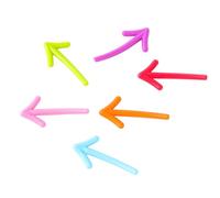 CLISPEED 6pcs Cute Cartoon Arrow Magnetic Refrigerator Stickers, Assorted Colour Plastic Fridge Magnets for Decoration and Reminders, Easy to Use Magnetic Stickers for Home and Random Color