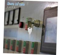 CLISPEED 6pcs Electrical Panel Lock Keys for Selector Switches Operator Interface High Security Control Panel Key Set for Industrial and Home Use