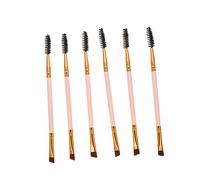 CLISPEED 6pcs Eyebrow Angled Eye Brow Spoolie Birthday Makeup Brushes for Eye Makeup Eyebrow Brush and Eyelash
