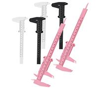 CLISPEED 6Pcs Eyebrow Measuring Ruler Calipers Eyebrow Rulers for Accurate Brow Mapping Lightweight Durable White for Makeup Application