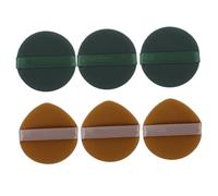 CLISPEED 6pcs Facial Makeup Puff Cosmetic Cushion Body Powder Puff Lightweight Hydrophilic Polyurethane Save Powder Assorted Color Dual-use for Face Makeup
