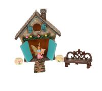 CLISPEED 6pcs Fairy Garden Accessories Resin Miniature House Kit for Outdoor Micro Landscape Decoration Home Decor for Pot Plants and Moss Gardens Gift for Gardening Enthusiasts