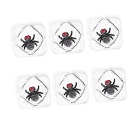 CLISPEED 6Pcs Fake Ice Cube with Realistic Insects Fun Prank Ice Cubes for Parties Scare Friends with Lifelike Bugs for and Spoofing for Pranksters