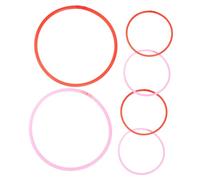 CLISPEED 6pcs Floating Aquarium Plant Rings Fish Tank Duckweed Feeding Isolation Circles for Aquatic Plants Reusable Plastic Fish Feeding Tool
