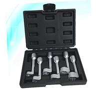 CLISPEED 6pcs Fuel Injector Open End Wrench Drive Metric Spanners Durable Rust Multi Function Socket Spanner for Vehicle Motorcycle Repair Maintenance