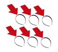 CLISPEED 6pcs Funny Arrow Headbands Lightweight Celebration Headwear for Adults Comfortable Fit Halloween Birthday Carnival Party Photo Props