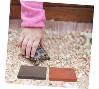 CLISPEED 6pcs Handmade Red Clay Bricks for Turtle Habitat Terrarium Landscaping Porous Natural Basking Platform with Smooth Edges for Semi Aquatic and Land Turtle Tank Decor