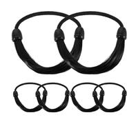 CLISPEED 6pcs Korean Style Invisible Ponytail Hair Bands for Women High Elasticity Hair Ties with Plastic and Fabric Material Suitable for Daily Wear and Parties