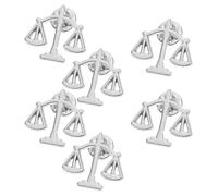 CLISPEED 6pcs Metal Scales Brooch Pins for Men and Women Justice Symbol Lapel Collar Pins with Secure Clasp Smooth Polished Suit and Shirt Accessories Representing Fairness and Integrity