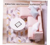 CLISPEED 6pcs Mini Supplies Decor Doll House Writing Board for Dollhouse Clipboard Cute Miniature Clipboard Tiny Writing Board Model Mini House Supply School Things Paper