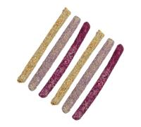CLISPEED 6pcs Natural Rabbit Chew Small Pet Molar Sticks for Teeth Grinding Healthy Bunny Guinea Pig Treats Promotes Exercise and Growth Mixed Grass Treats