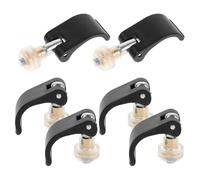 CLISPEED 6pcs Nylon External Lock Clamp with Nut Screws for Trekking Poles, Walking Stick Replacement Lock Parts for Hiking and Mountaineering Equipment