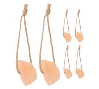 CLISPEED 6pcs Pink Salt Lick Blocks Natural Mineral Rich Horse Mineral Block for Cattle Deer Livestock Easy Placement Organic Trace Elements for Growth and Health