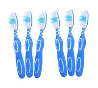 CLISPEED 6Pcs Portable Toothbrush Ergonomic Mini Toothbrush for Prisons Easy Grip for Tooth Cleaning Safe Materials for Mobility Use