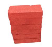 CLISPEED 6pcs Red Foam Simulation Bricks Lightweight Stage Performance Props Safe Portable Realistic Miniature Bricks for Film Tricks and Pranks
