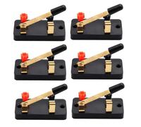 CLISPEED 6pcs Single Pole Switch for Physics Experiments Educational Laboratory Equipment Easy to Use for Classroom Learning and Electrical Principles Visualization