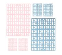 CLISPEED 6pcs Small Animal Rabbit Feet Pads Cage Mats Abs Plastic Anti-leak Foot Resting Cushions Cozy Dual-purpose Steps for Hamsters Guinea Pigs Chinchillas Cats and Dogs