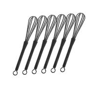CLISPEED 6pcs Small Plastic Whisks for Hair Dye Mixing Uniform Color Manual Mixer for Hair Coloring Multifunctional Tiny Whisks for Cooking and Cosmetic Use and Efficient