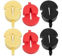 CLISPEED 6pcs Small Violin Mute Rubber Practice Silencer Lightweight Sturdy Accessories for Quiet Practice and Easy to Carry, Suitable for Violin and Viola Players
