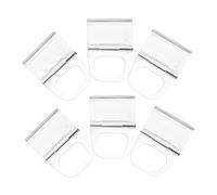 CLISPEED 6pcs Transparent Roller Shade Pull Down Handle Clips Pleated Curtain Hook Brackets Stable Support for Cordless and Roller Blinds Easy Installation Window Drapery Accessories