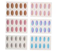 CLISPEED 6sheets Eyeshadow Stickers Temporary Makeup Eye Decoration for Festival Events Cosplay and Daily Use Gradient Design