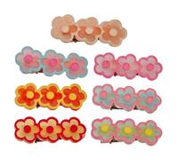 CLISPEED 7pcs Acrylic Flower Hair Clips Metal Alligator Barrettes for Sweet Temperament Hairpin Accessories for Weddings Parties Daily Wear Suitable for Various Hairstyles and Face Types