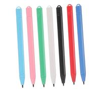 CLISPEED 7pcs Lcd Writing Board Stylus Pens for Doodle Board Drawing Tablet Pen Includes Red Blue Green White Light Blue and Black Colors for Home and Office Use
