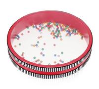 CLISPEED 8-Inch Ocean Drum with Metal Beads, Percussion Wave Bead Drum for Adults and, Round Musical Instrument Suitable for Beginners and Educational Use