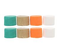 CLISPEED 8 Rolls Colored Crepe Paper Streamers Each Multi Function Decorative Party Supplies for Birthday Wedding Bridal Shower Anniversary Flexible Fade Resistant DIY Hanging Decorations