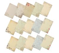 CLISPEED 80pcs Vintage Stationery Paper Classic Aged Writing Paper for Letters and Crafts Retro Style Letter for Family Friends Teachers
